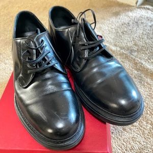 Ferragamo calf shoes for man